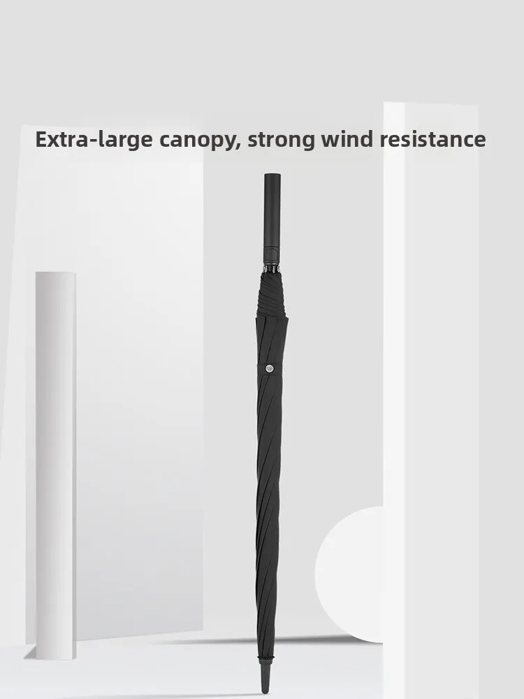large-automatic-umbrella-men's-simple-sunshade-two-purpose-super-long-handle-straight-handle-reinforced-student-windproof-umb