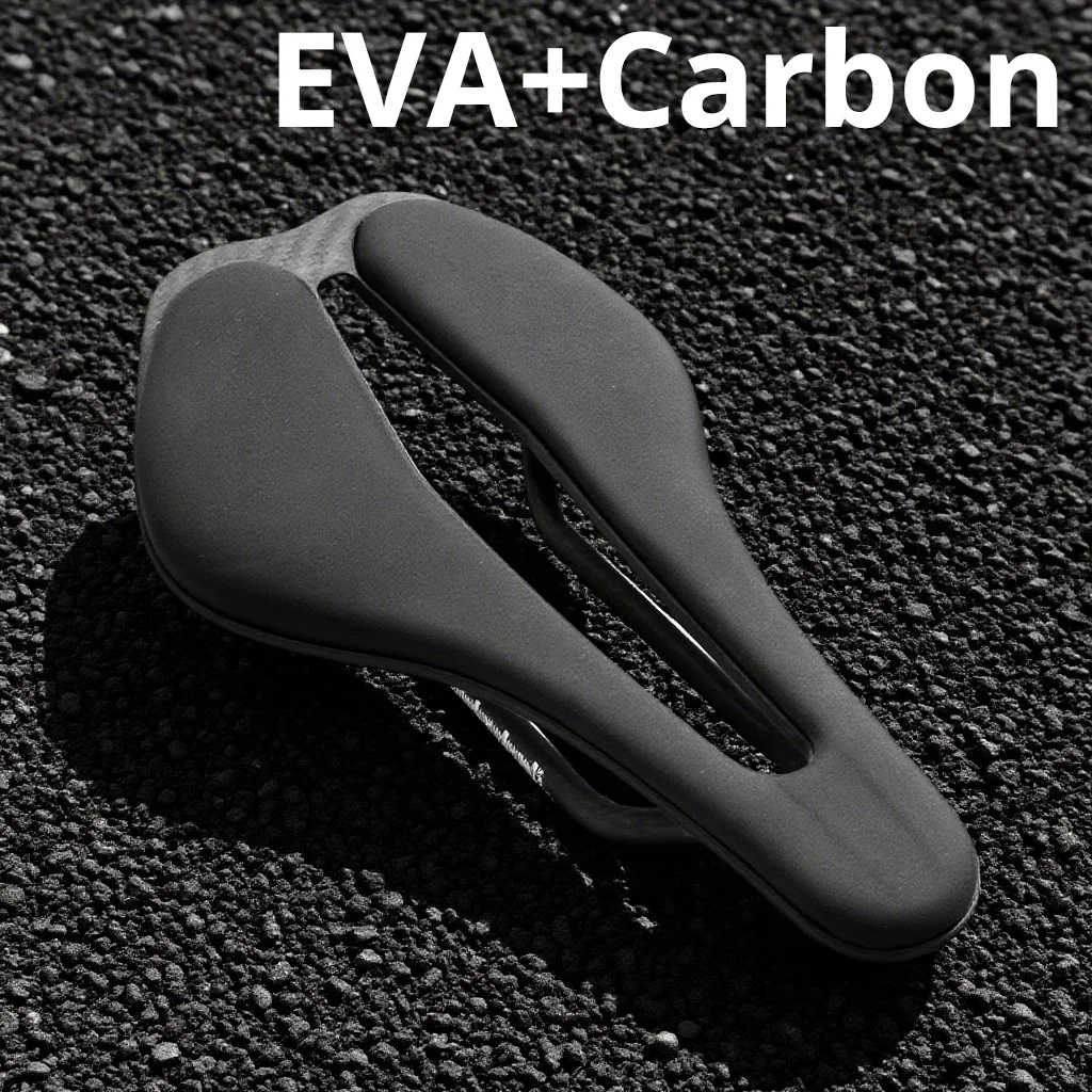 

Велосипедное седло из ЭВА с полным углем, полая удобная дышащая подушка для горного/дорожного гоночного велосипеда, карбоновая направляющая 7x9 мм, 136x242 мм