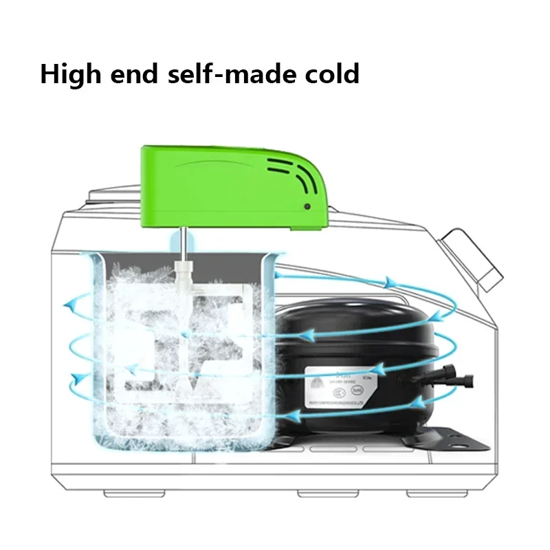 가정용 자동 콘 바삭한 테이블 아이스크림 기계, 자체 제작, 차가운 아이스크림 기계, 1L