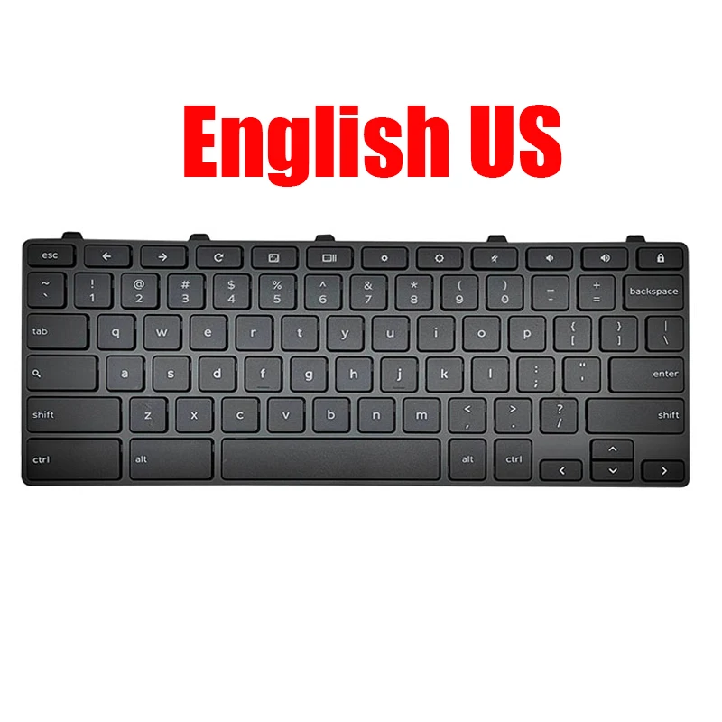 

Laptop Keyboard For DELL For Chromebook 3100 3110 5190 2-in-1 0H06WJ H06WJ PK132FG1B00 NSK-EJ1SW/C 01 490.0DQ07.0101 English US