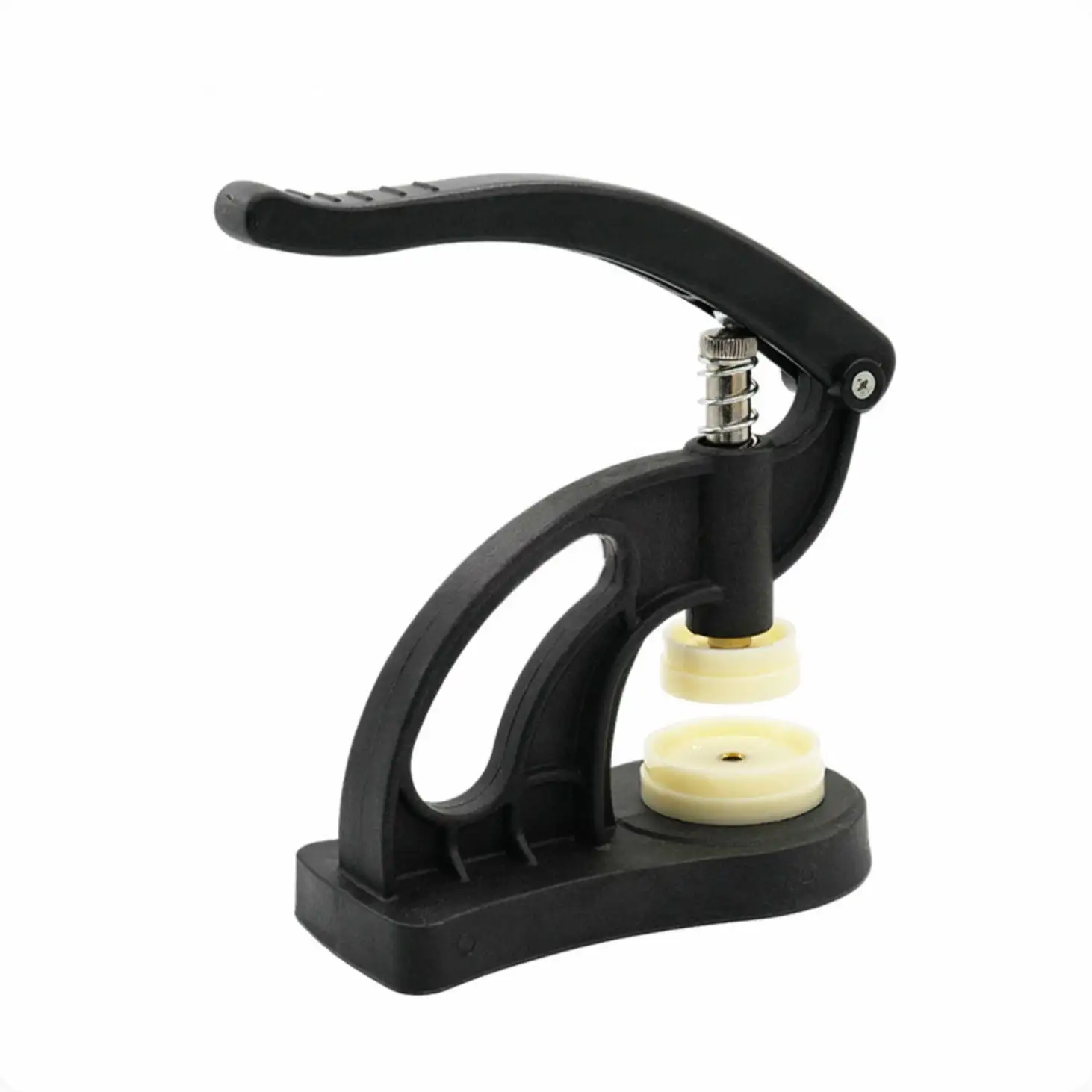 Watch Back Press Tool Desktop Repair Case Closer Hand Capping Machine With 12 Plastic Dies Kits For Watchmaker Maintenance