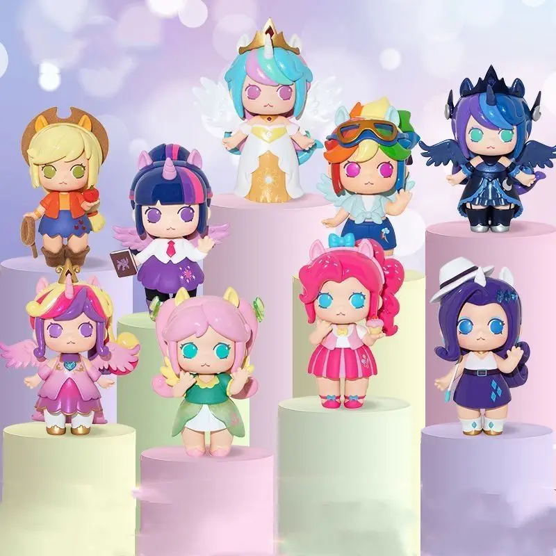 Rainbow Foal Blind Box Figurine Mistero Anime Figure Simpatiche bambole da collezione Decorazione del desktop Giocattoli Principessa Giocattoli Regali