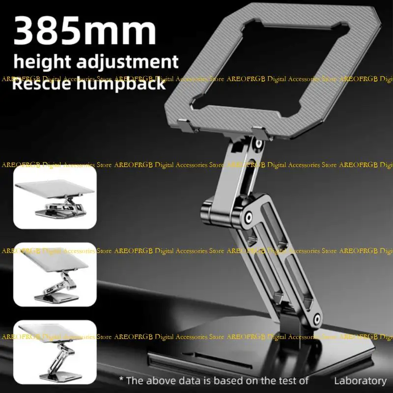 E21E Aluminum Tablet Holder for Home Office Kitchen Travel with Easy Foldable