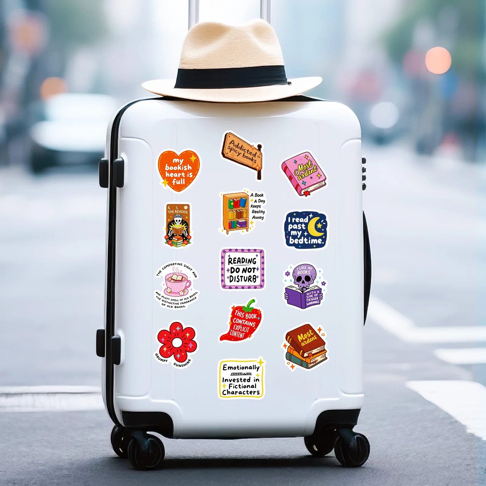 สติกเกอร์ตกแต่งกันน้ำ 56 ชิ้น ลายหนังสือ สร้างแรงบันดาลใจ สำหรับตกแต่งกราฟฟิตี้ ของเล่น DIY ติดกระเป๋าเดินทาง โทรศัพท์ จักรยาน กีตาร์