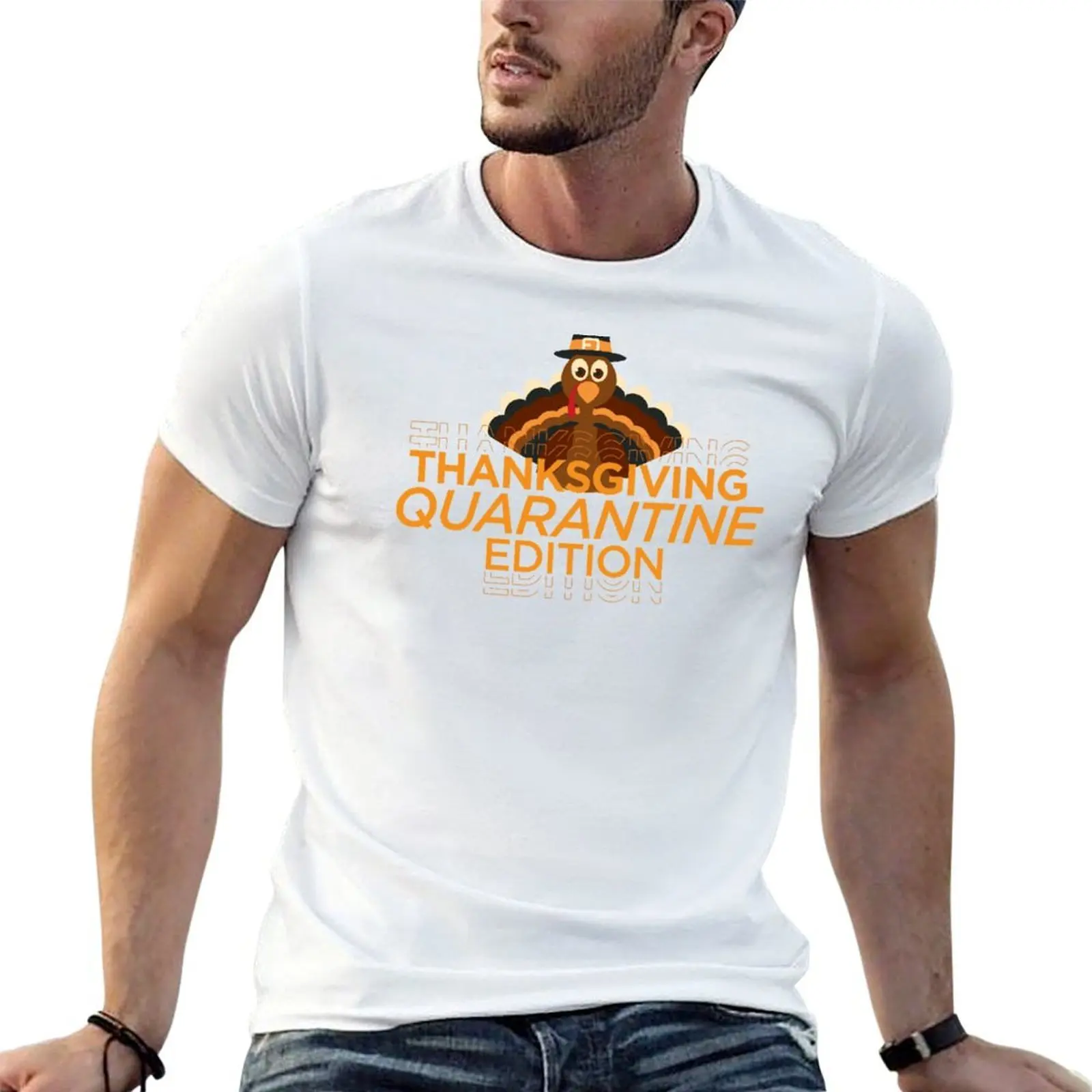 

t humor cotton t dark Thanksgiving Edition 2020 t T-Shirt print custom man Quarantine shirts shirt shirt funny