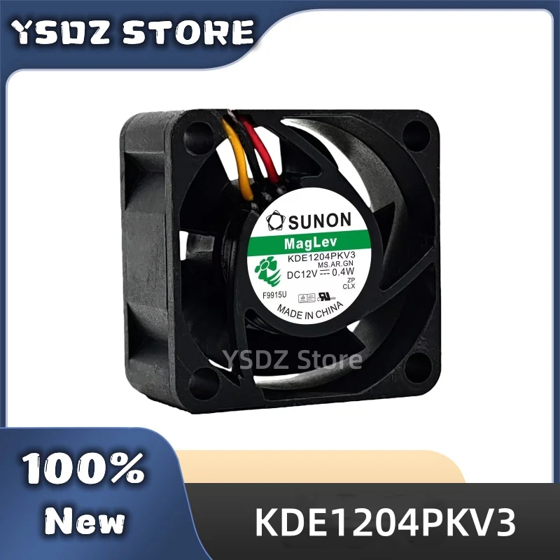 KDE1204PKV3 3-wire DC12V 0.4W 40*40*20MM For SUNON New Original Cooling fan Fast Shipping