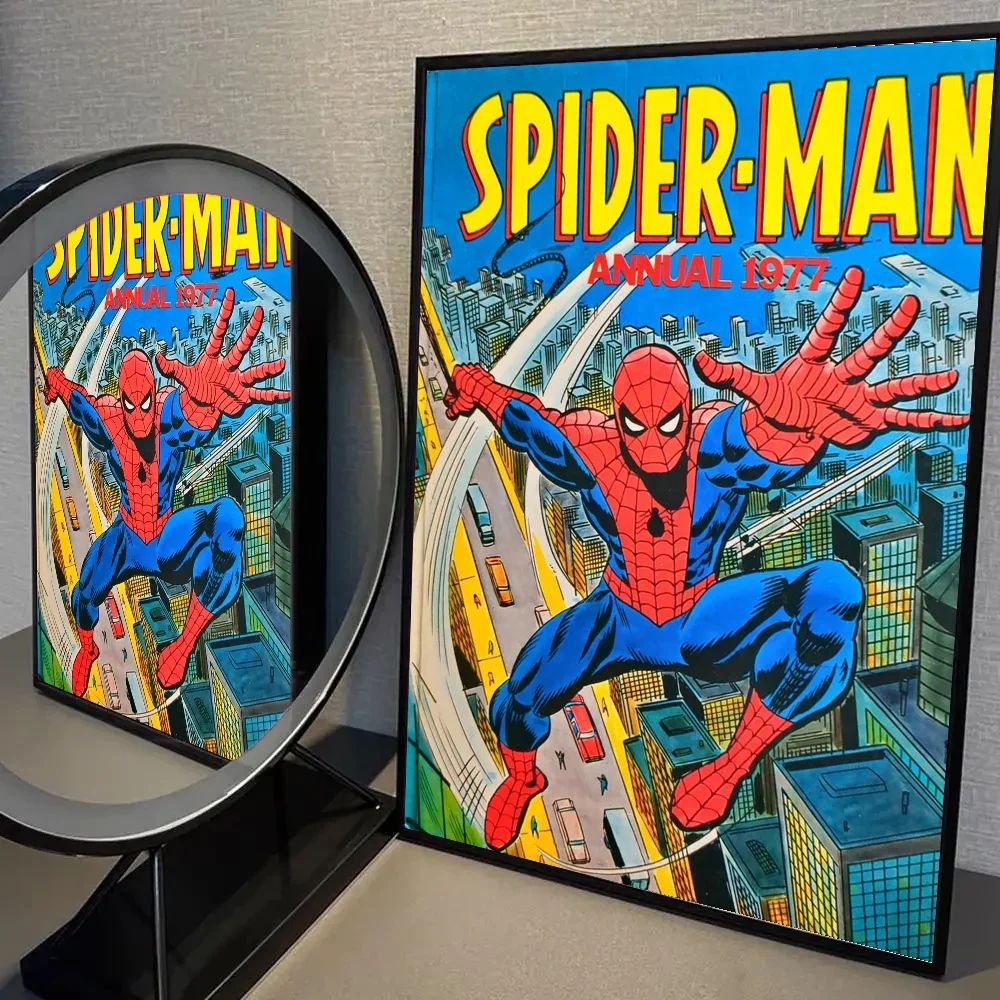 Marvel Film Spider-Man Wandkunst Poster Klassischer Superheld Avengers Heimdekoration Leinwandbild Kunstdruck Wandbild Geschenk
