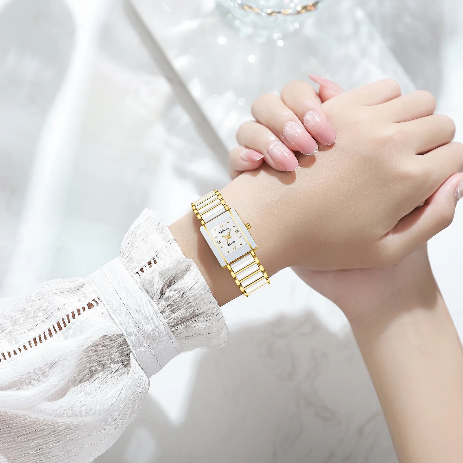 NEW CHENXI Fashion Luxury Couple Watches Simple Square Dial Waterproof Men's Quartz Watches Women's Watches Gifts