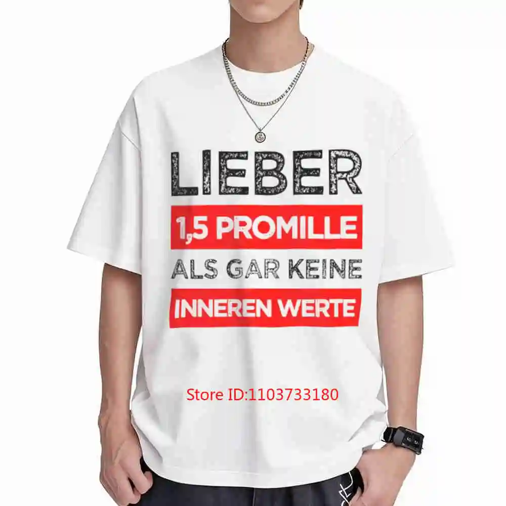 Rather 15 Per Mille Than No Inner Values Malle District League Heroes Short Sleeve Tee 100% Cotton T-Shirt