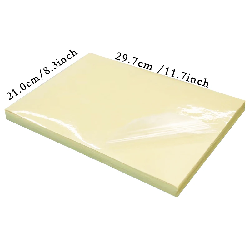 A4 10/50pcs PET Transparent Self-adhesive Paper Label Stickers For Laser Printing Waterproof Self-Adhesive Glossy Paper Label