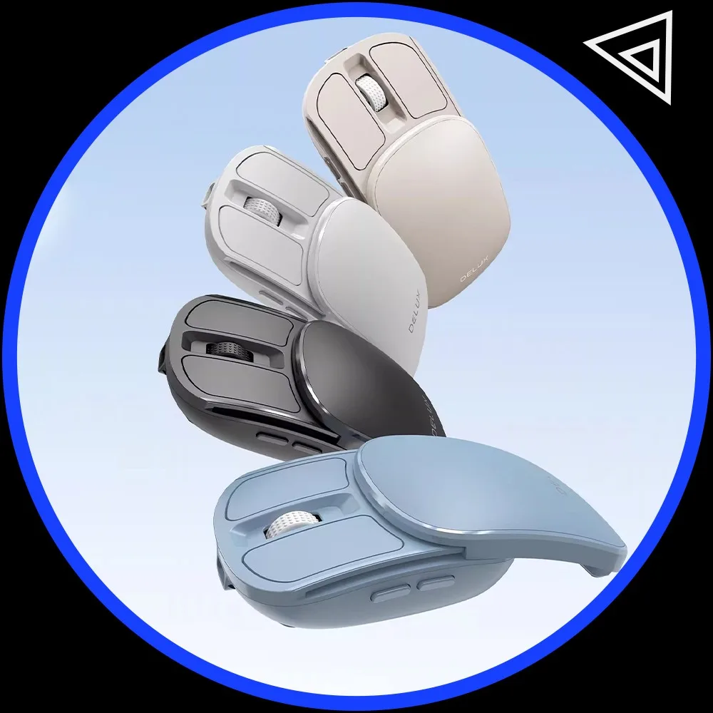 

DeLUX MF20 Office Mouse Protophase Dual Mode Link 300mAh Light Weight Wireless Mouse Fifth Gear DPI Mute For Pc Accessories Gift