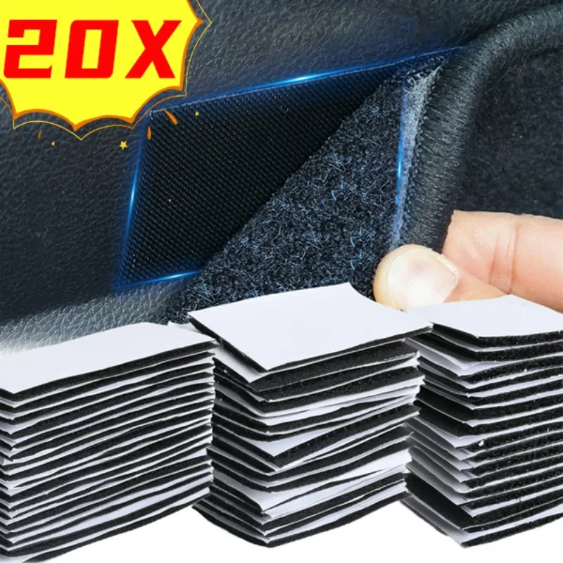 Car Foot Mats Anti-slip Fixed Stickers Self- Adhesive Fixing Invisible Tape Carpet Mat Fixed Stickers Accessories