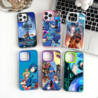 R-Rockman Mega Man anime game Phone Case For Apple 11 12 13 14 15 16Pro Max Plus Protect Plating Phone Cover