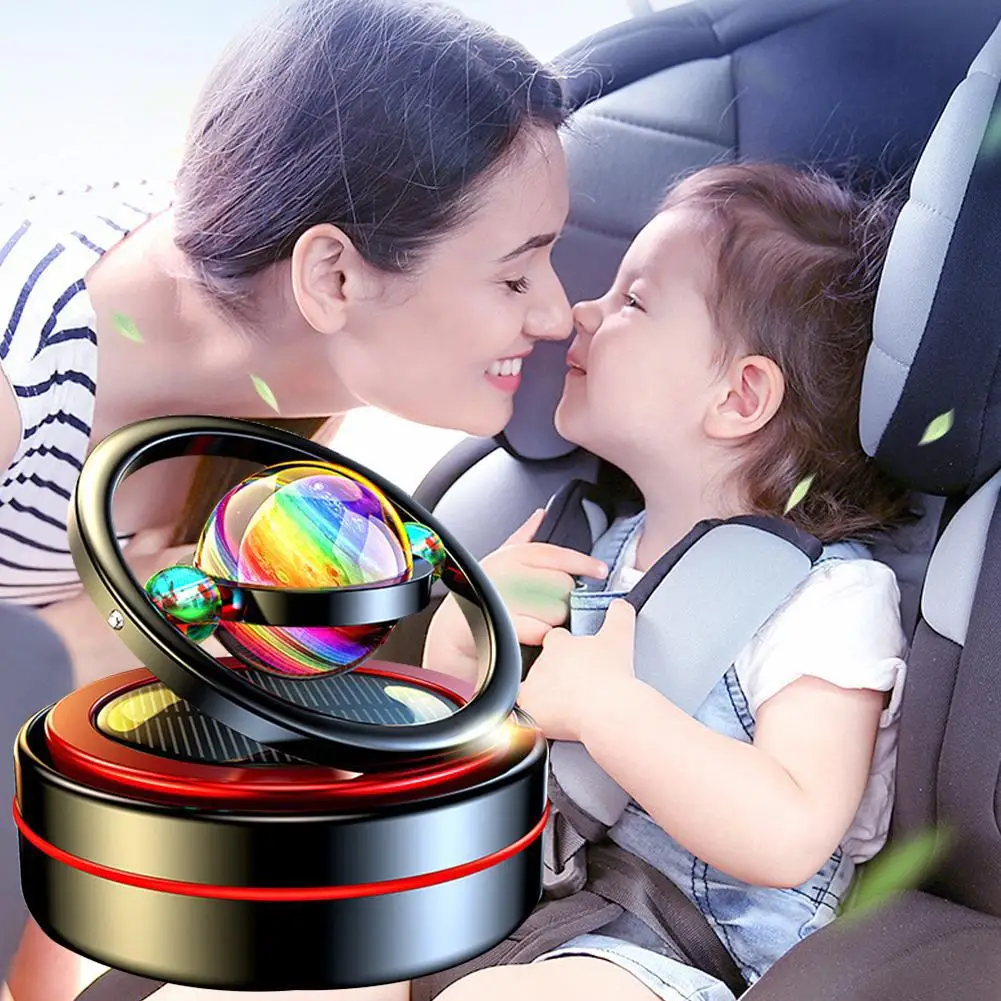 

Solar Car Essential Oil Diffuser Rotation Suspension Air Fragrance Without Aromatherapy Fresher Car Car Diff U9p8