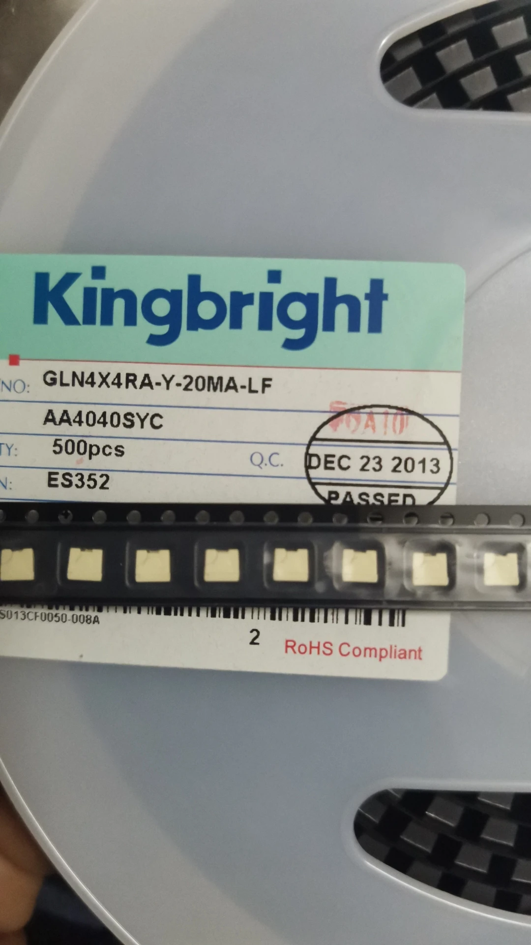 

50Pcs/ AA4040SYC car light 4040 yellow on the side, light highlight LED indicator