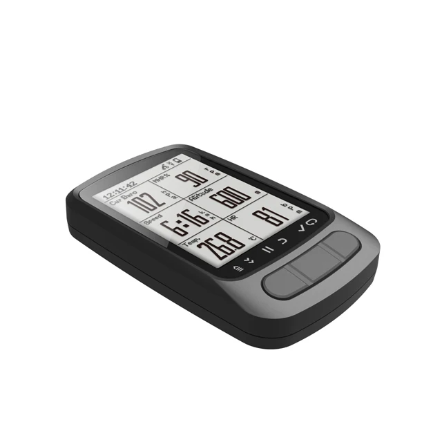 Anti Glare Black and White LCD Screen Waterproof Bike Computer BLE ANT+ Connecting Heart Rate Monitor Multiple Function