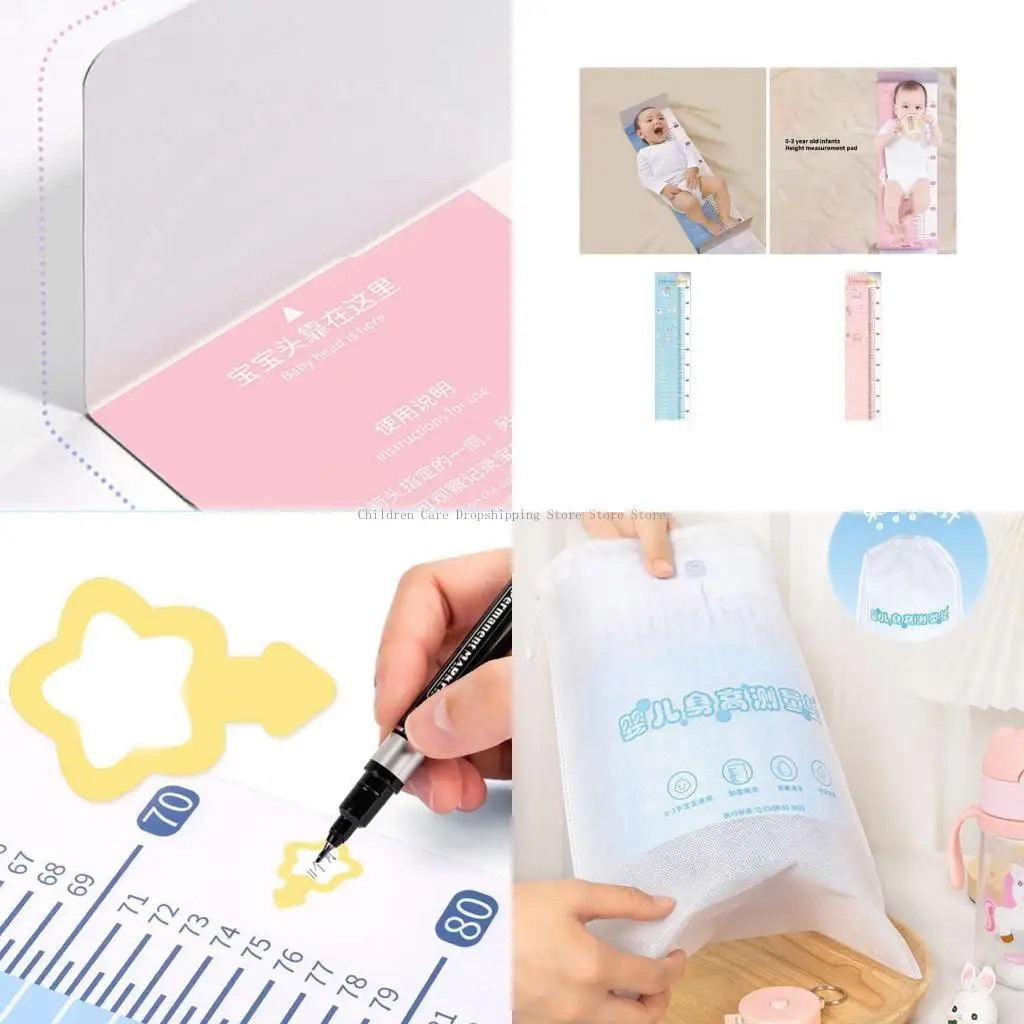 

Infant Growth Chart Accurate Measurement Pad Ruler for Home or Professional Use