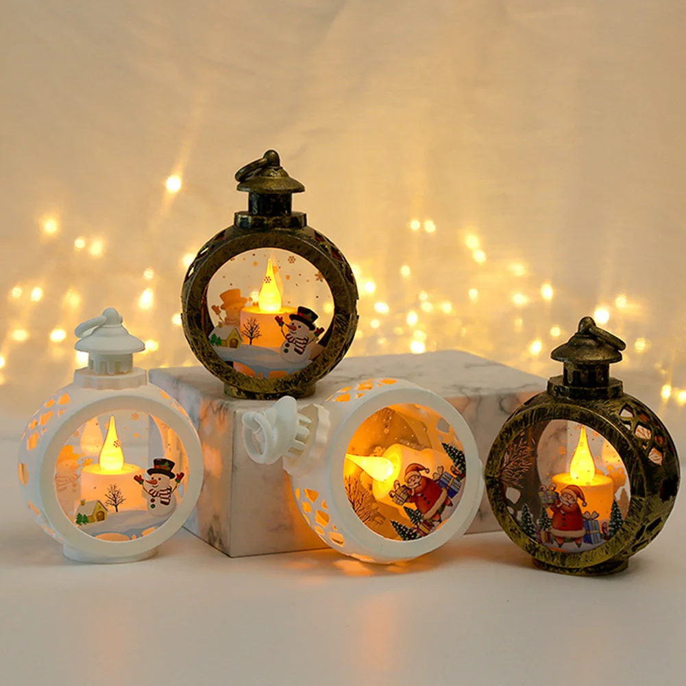 Lighted Christmas Snow Globe Lantern Battery Operated LED Night Light With Hook Christmas Tree Ornaments Gif T Ideas