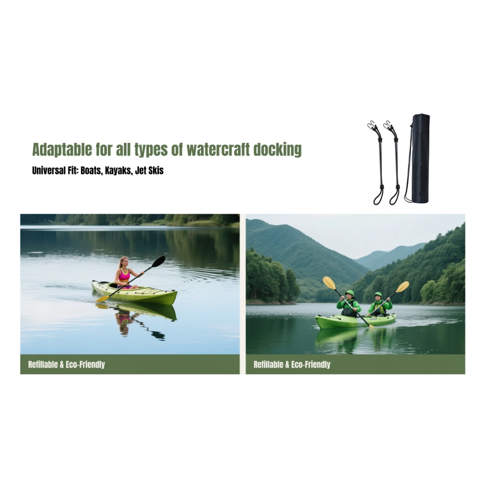 أقطاب قفص الاتهام متعددة الأغراض، حبال بنجي مع خطافات، مجموعة ملحقات بلاستيكية سوداء لرسو قارب الصيد وحماية قفص الاتهام