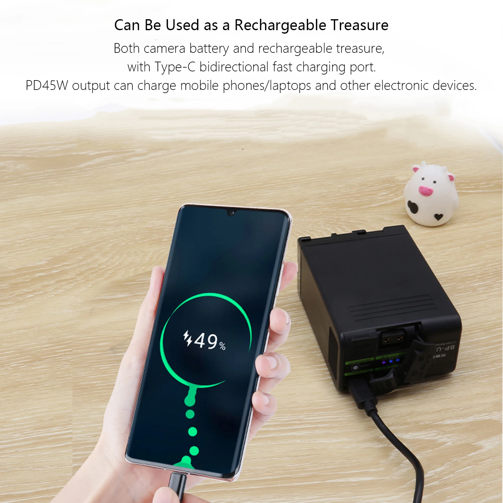 Probty 6800mAh BP-U100 BP-U30 U60 U65 U90 Battery With PD45W Fast Charging for Sony EX260 EX280 Z280 FS5 7 FX6 Z190 EX1R EX200