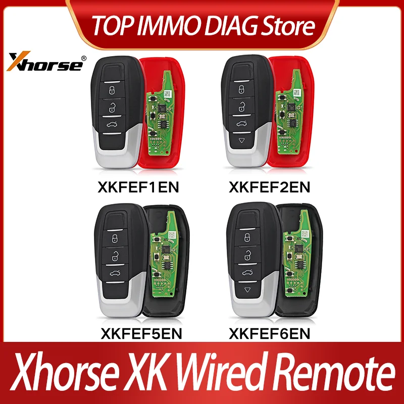 Xhorse 2nd generation wired remote XKFEF1EN XKFEF2EN XKFEF5EN XKFEF6EN Wireless programming XK universal key