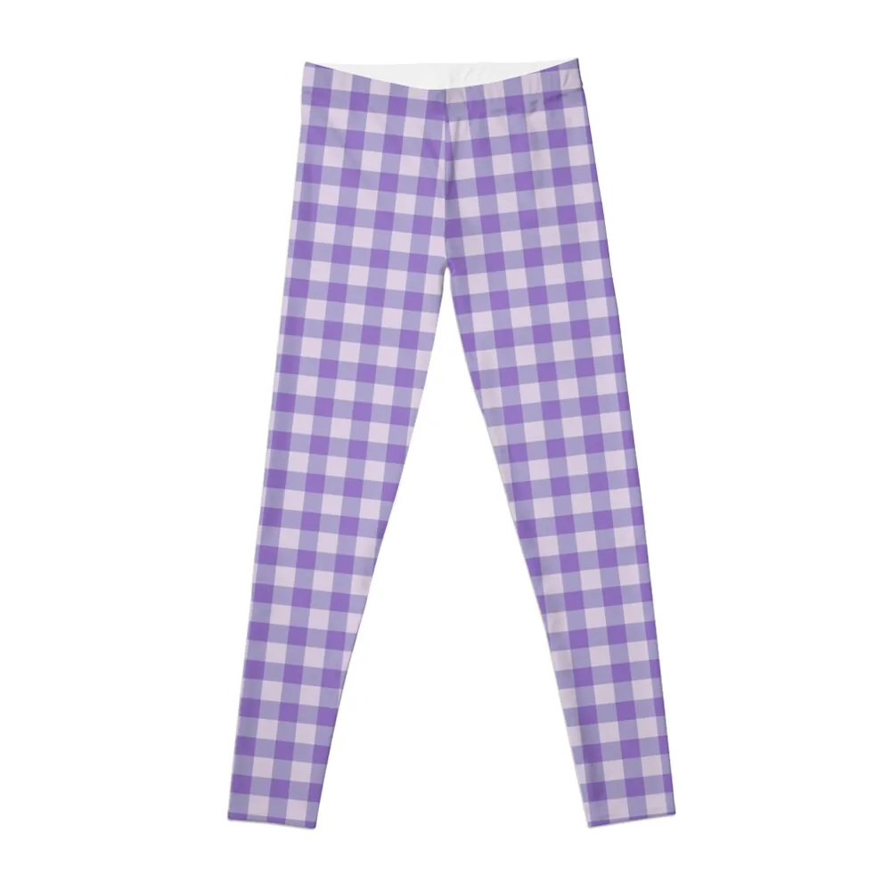 Check pattern in lilac, lilac and violet Leggings women's sports pants legins for women