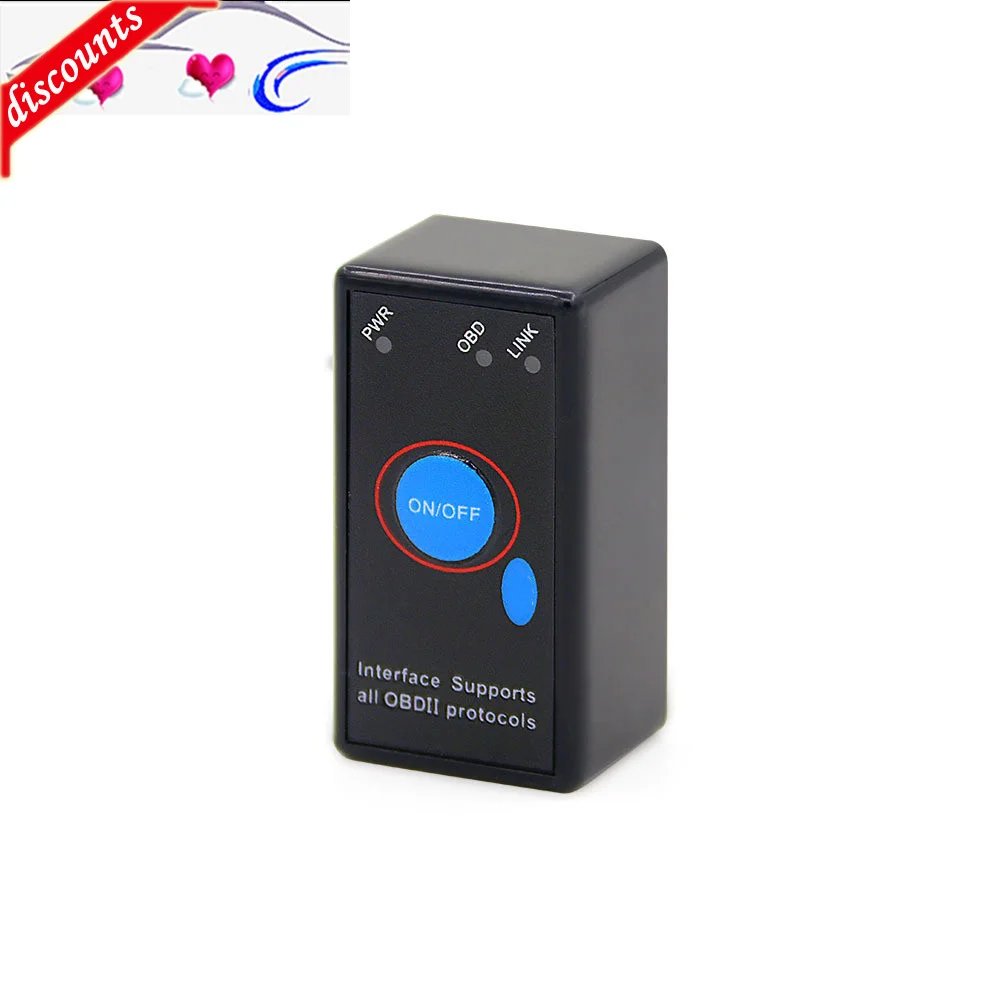 

ELM327 V1.5 OBD2 Code Reader Bluetooth-compatible J1850 Power Switch On/off 12V OBDII ELM 327 Diagnostic Tool