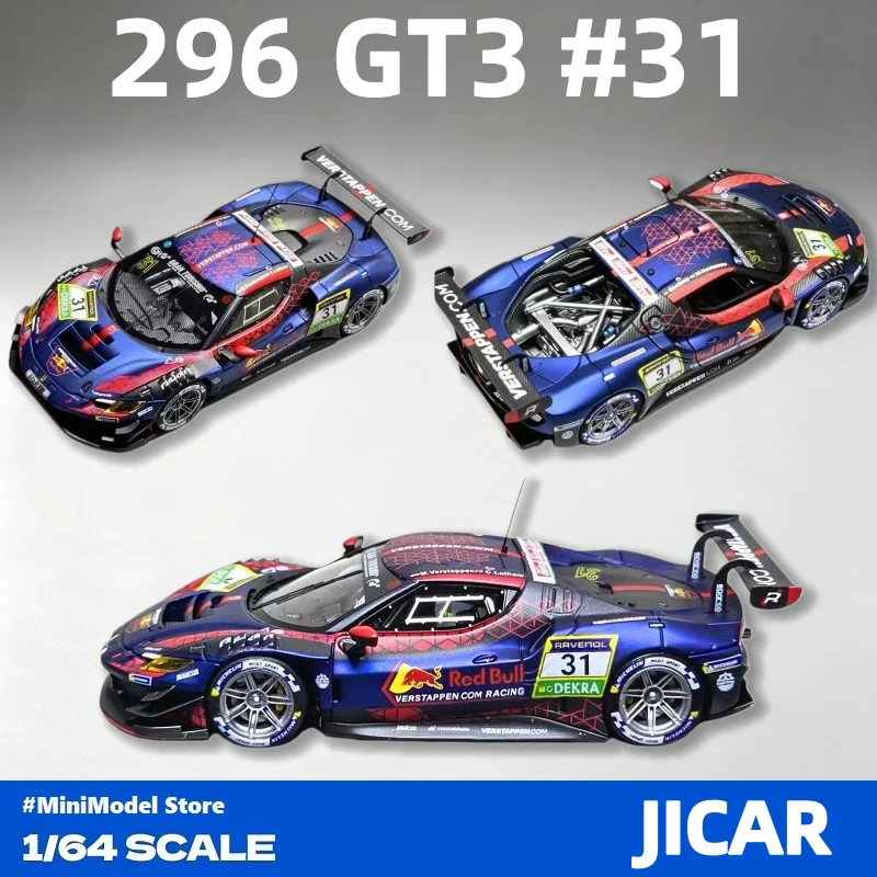 [PreSale] JICAR JC 1:64 296 GT3 #31 Max RB Livery Diecast Model Car
