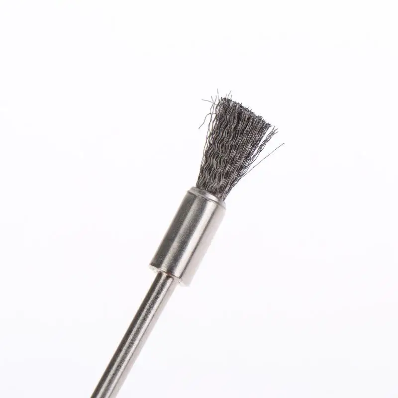 3-teiliges Edelstahl-Drahtbürsten-Set 100mm Radbürsten Werkzeuge zum Polieren, Schleifen und Vorbehandlung von Metalloberflächen – Detail 11