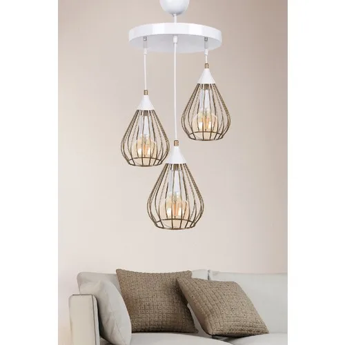 

Hmydesign Melan 3'lü Antiquing Chandelier White