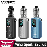 Original VOOPOO Vinci Spark 220 Kit 220W Electronic Cigarette Box MOD Vape 5.5ml Uforce-X Tank Fit PnP X Coil TC-TCR Vaper