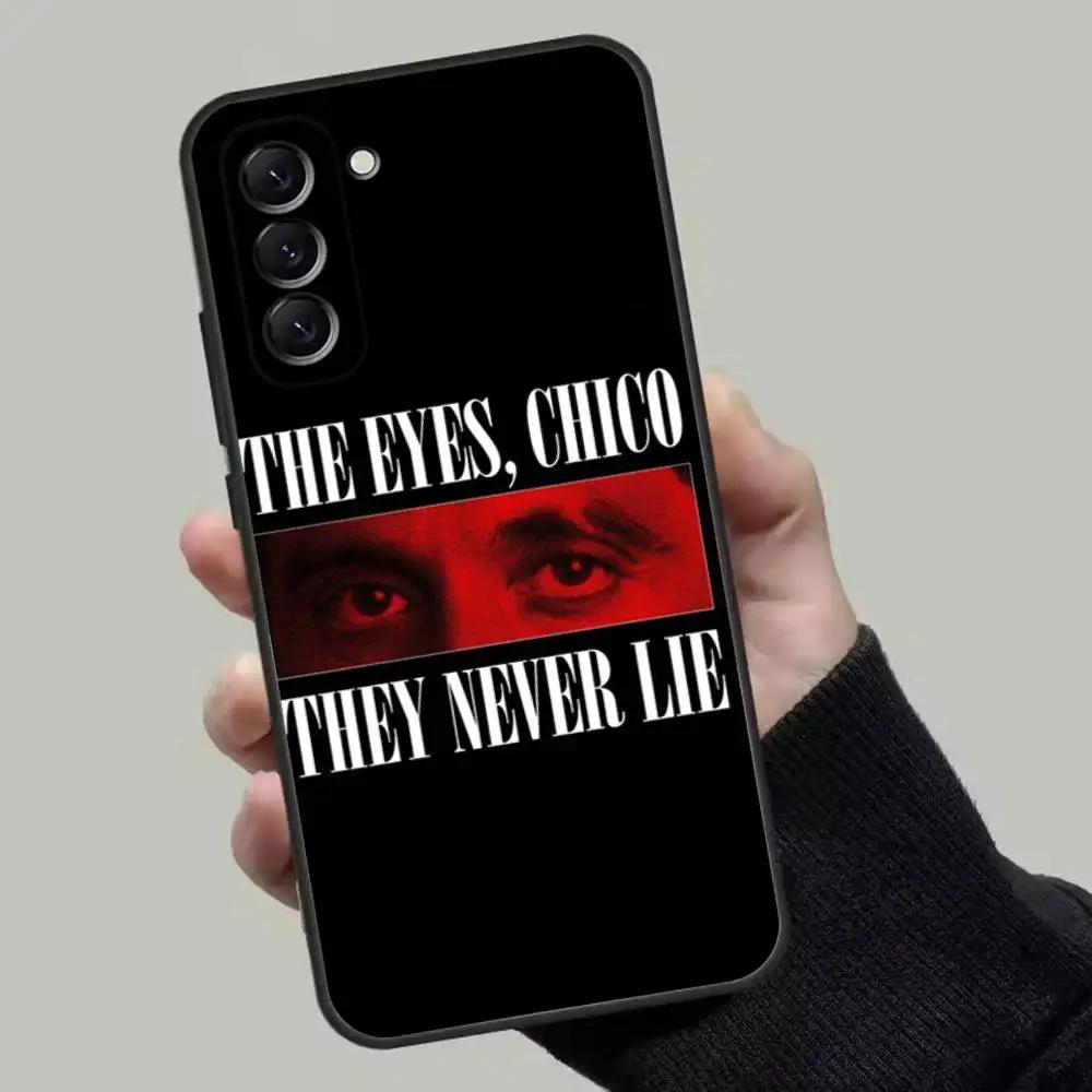 S-Scarfaces World Is Yours Handyhülle für Samsung Galaxy A73,72,51,53,52,71,22,5G,Note,J7,8,9 Soft Black Cover