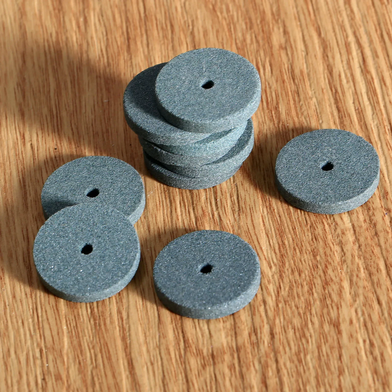 10Pcs 20mm Diamond Mini Drill Grinding Buffing Wheel Polishing Pad Abrasive Disc for Dremel Accessories Rotary Tool Green