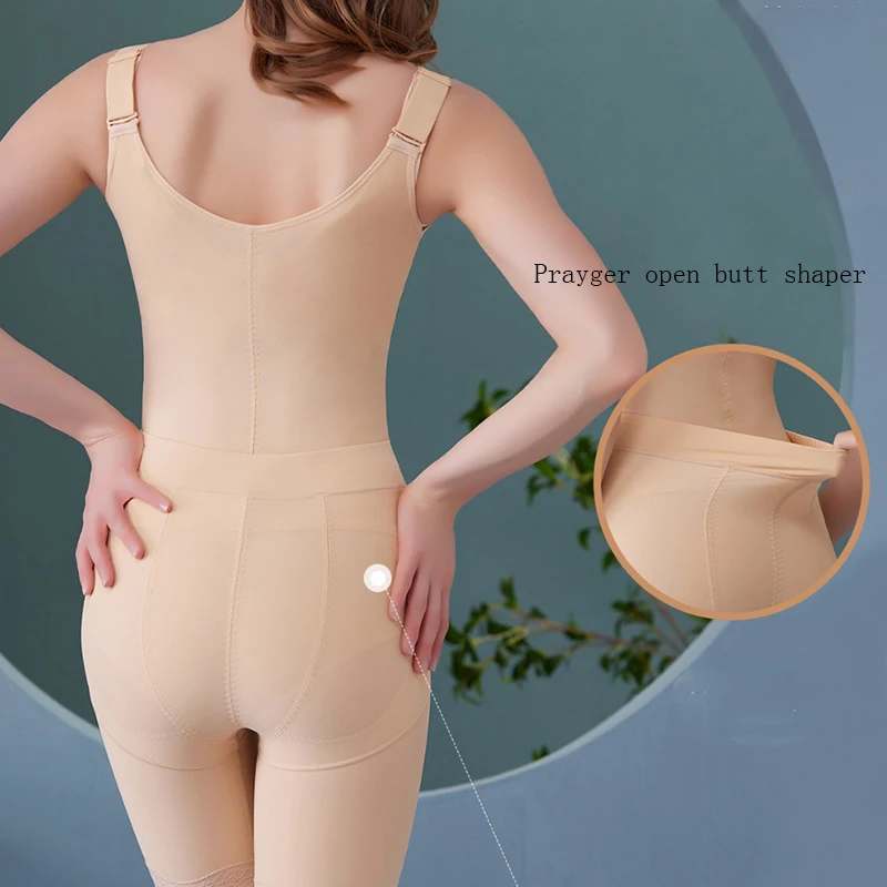 Prayger New Recovery Shapers Women Zipper Slimming Waist Corset Compression Belly Bodysuits