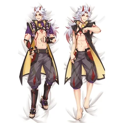 50x180cm Anime Game Genshin Impact Arataki Itto Cosplay Dakimakura Pillow Case Hugging Body Prop