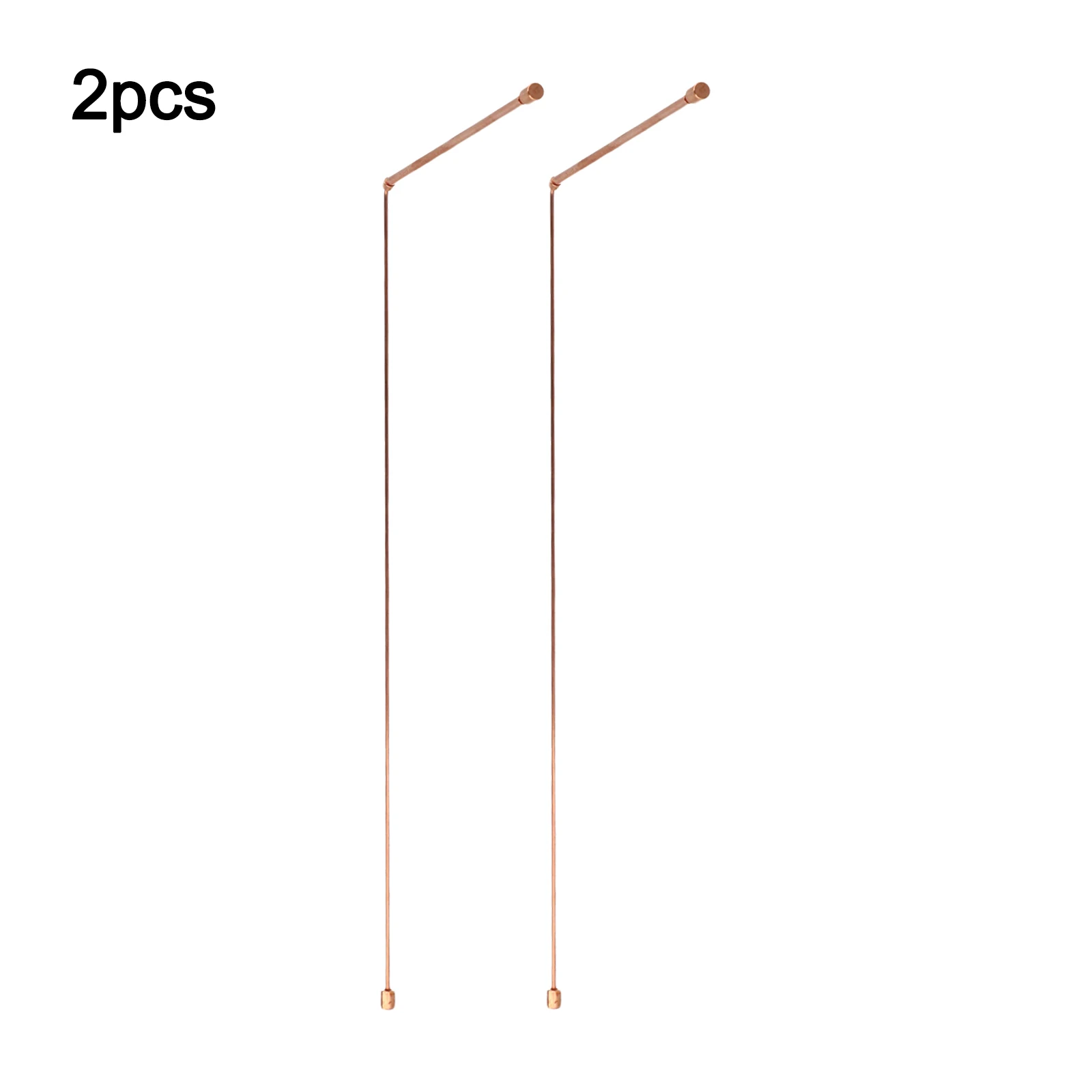 

2PCS Copper Dowsing Rods 99.9% Pure Copper Divining Rods Metal Detector Rod For Hunting Tools Divining Water Treasure Finding