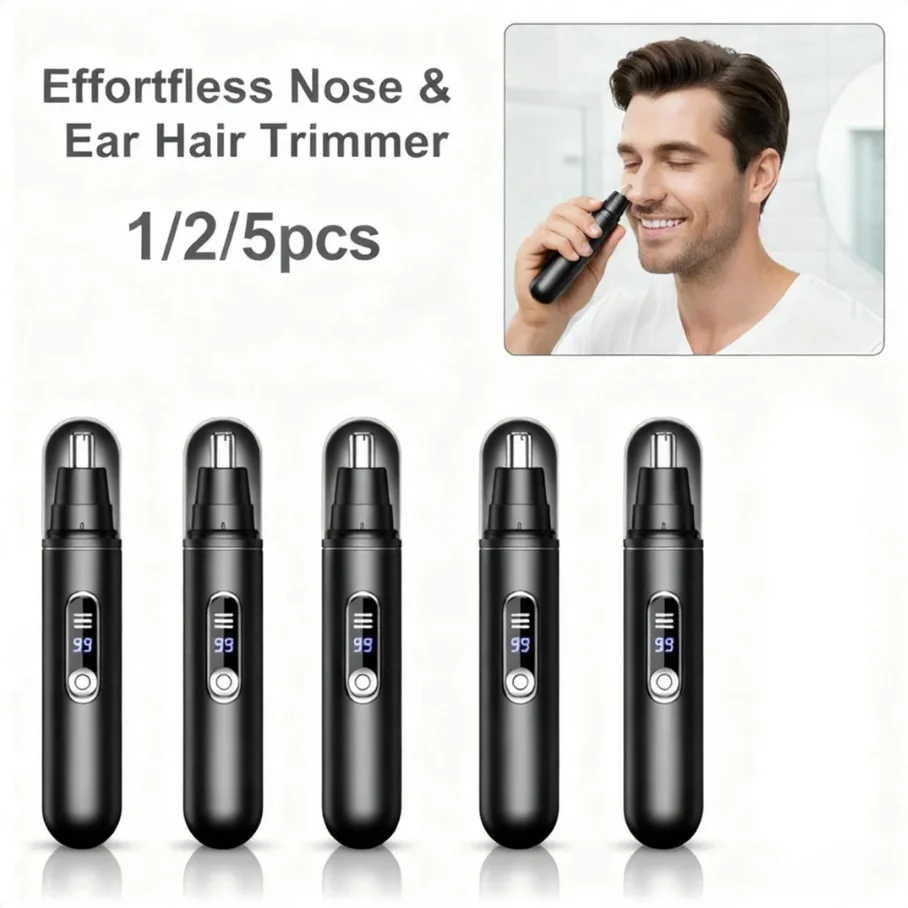 

1/2/5 шт. мини карманный триммер для волос в носу портативная безболезненная машинка для стрижки носа, ушей и бровей водостойкая для мужчин и женщин