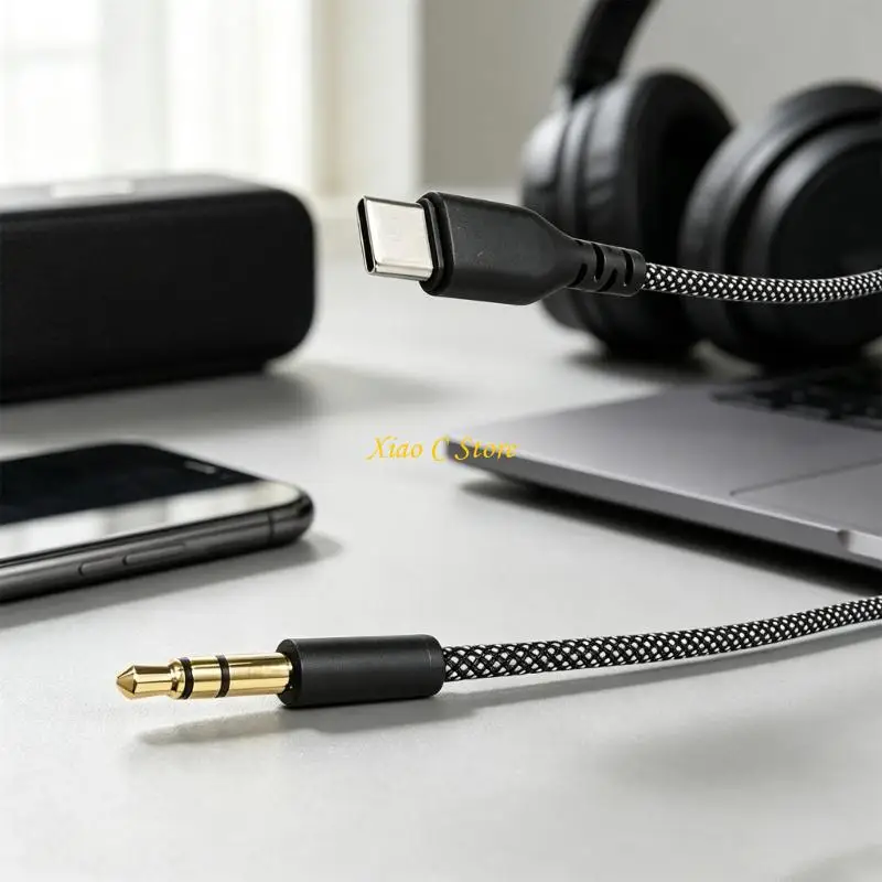 Cable repuesto para auriculares Y1AE USB C a 3,5 mm con chip digital para WH 1000XM5/4/3
