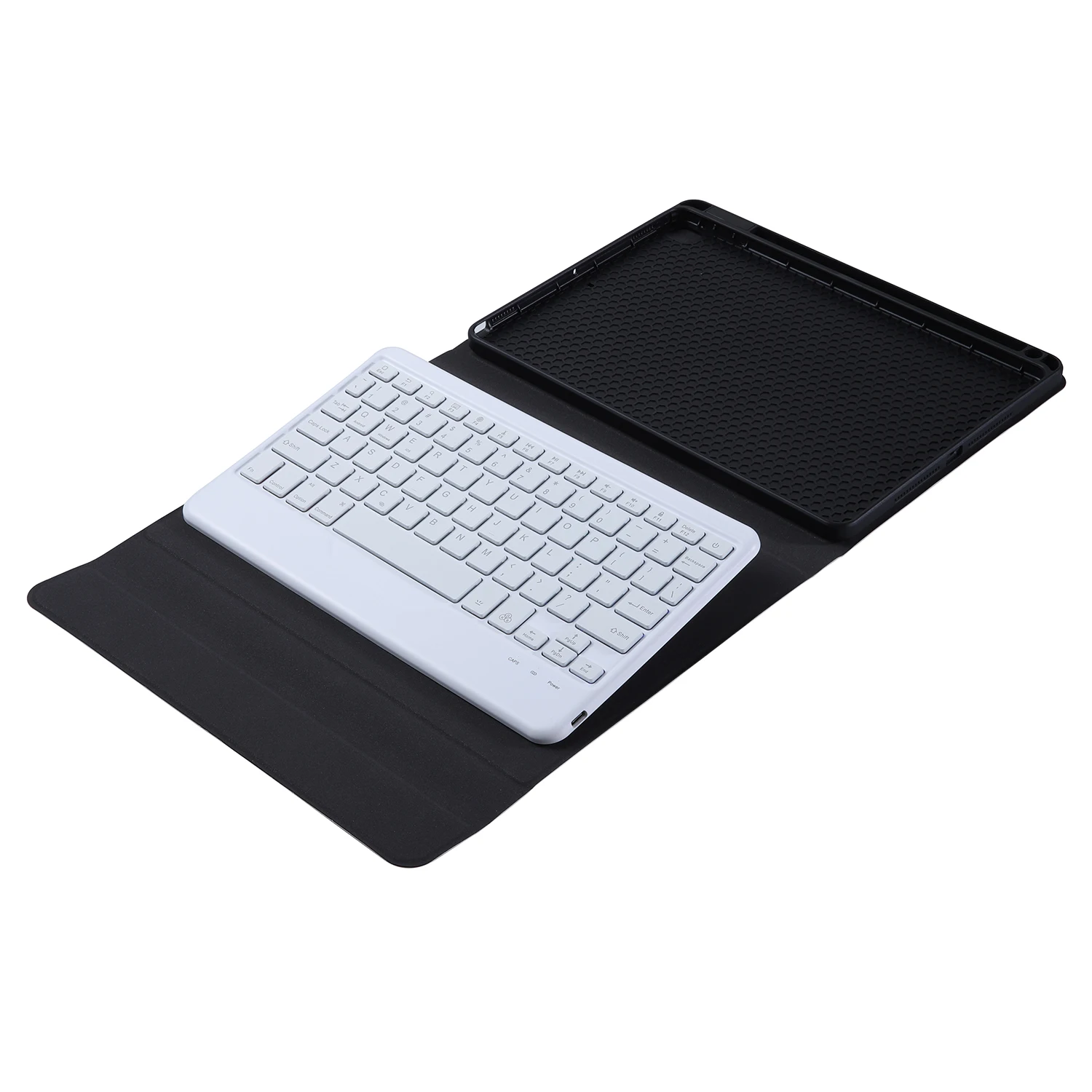 B10S For iPad (2025) / 10.9 (2022) Anti-Scratch Bluetooth-Compatible Keyboard Tablet Case Stand Cover with Pen Slot - Purple