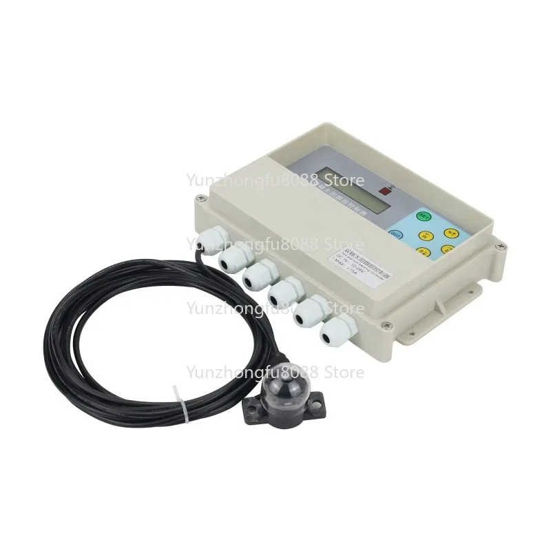 وحدة تحكم في تعقب الطاقة الشمسية ثنائية المحور مع جهاز تحكم عن بعد ومستشعر سرعة الرياح و2 مفاتيح حد القرب لضبط الألواح الشمسية