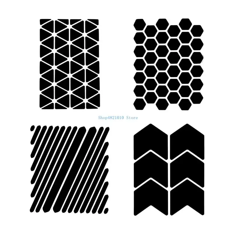 T3LF Acrylic Reflective Strips For Bike Helmet Enhances Night Riding Visibility