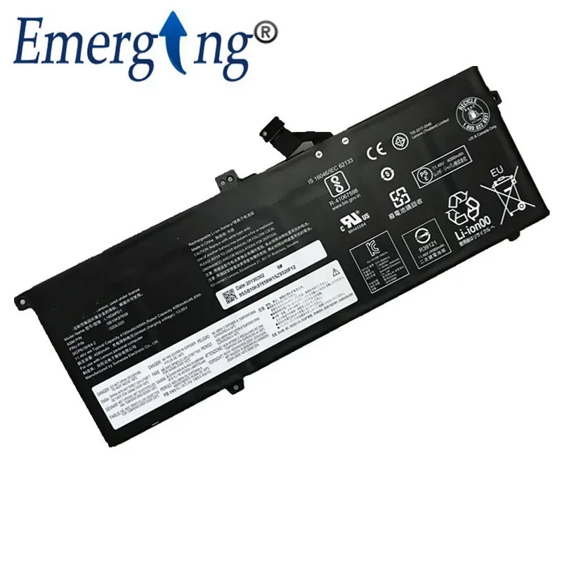 Imagem -02 - Bateria do Portátil para Lenovo Thinkpad Thinkpad X390 X395 Sb10t83169 5b10w13926 L18c6pd1 L18m6pd1 L18d6pd1 11.46v 48wh L18c6pd1