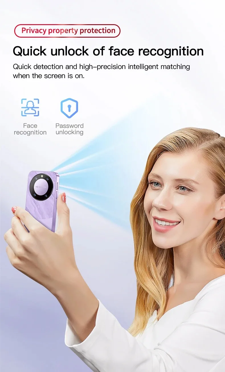 F8 Pro Max الهاتف الذكي أندرويد معرف الوجه المحمولة 8.1 سماوية صغيرة 3.0 بوصة HD 16GB ROM 2000mAH بطارية الهواتف المحمولة #2