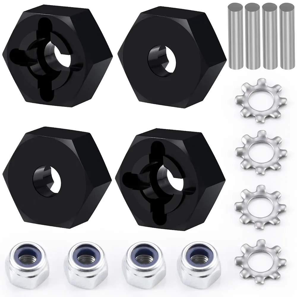 AXSPEED – arbre d'entraînement avant/arrière en métal, tasse d'entraînement CVD/Diff pour voiture HBX 18859 1/16 RC Monster Truck, pièces de mise à niveau