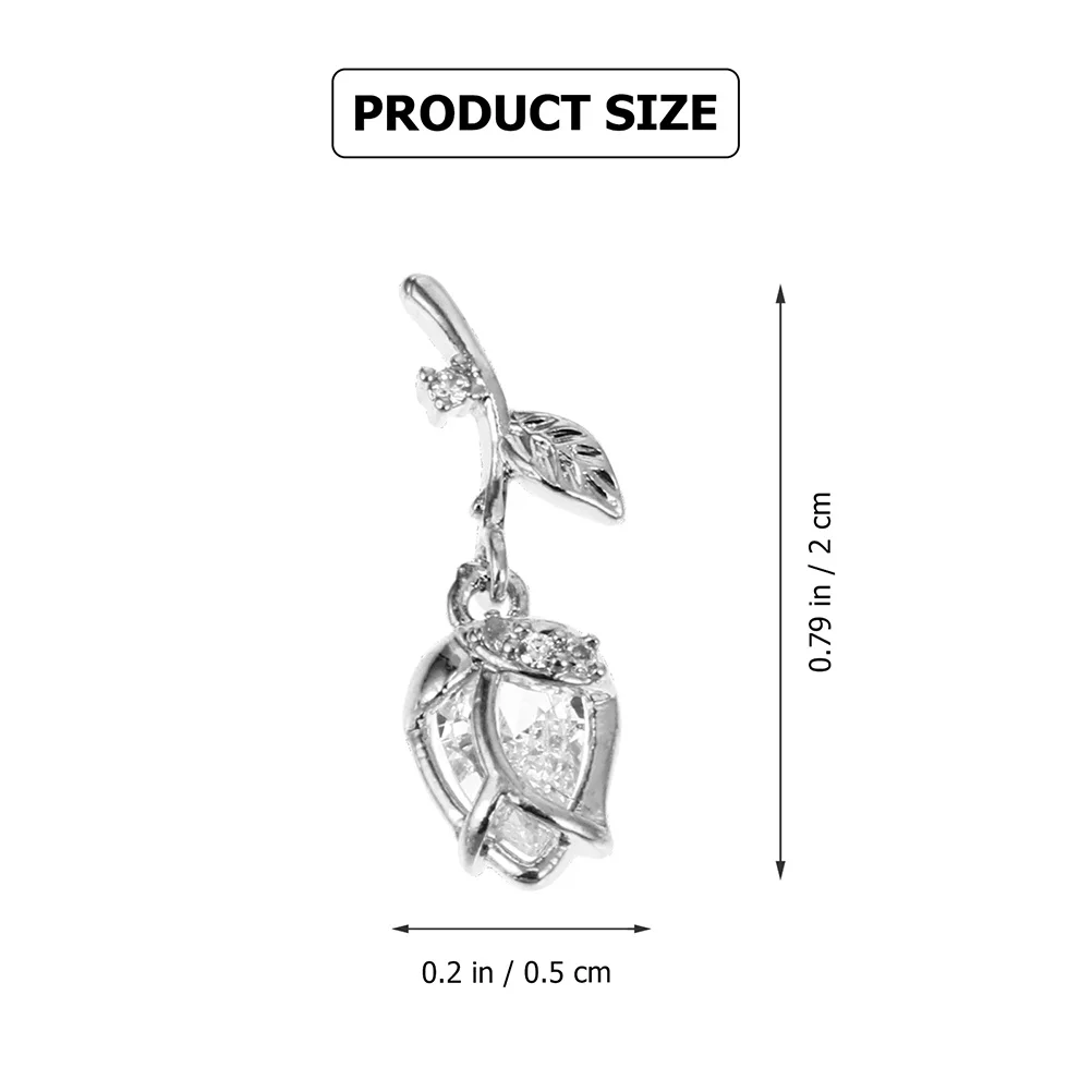 

2Pcs Nail Art Rose Decoration Unique Design Suitable for Women Ladies Nail Craft Delicate Manicure Decor Manicure Decor