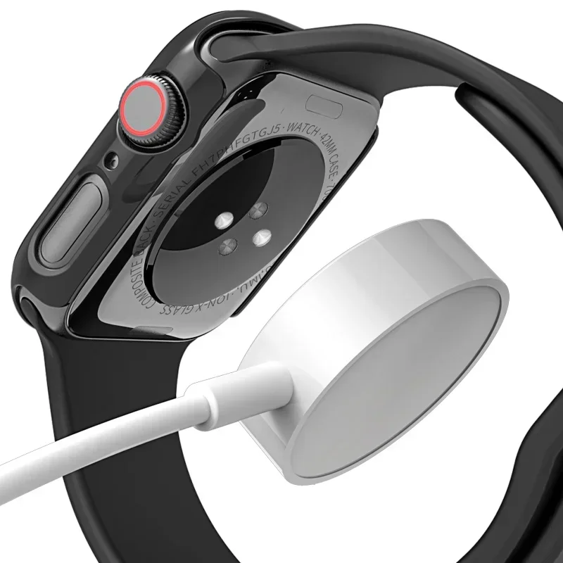 Gehärtetes Glas + Schutzhülle für Apple Watch Zubehör 44mm 41mm 45mm 40mm 42mm Displayschutzfolie Apple Watch Gehäuse Serie 9 4 5 6 SE 7 8 – Detail 1