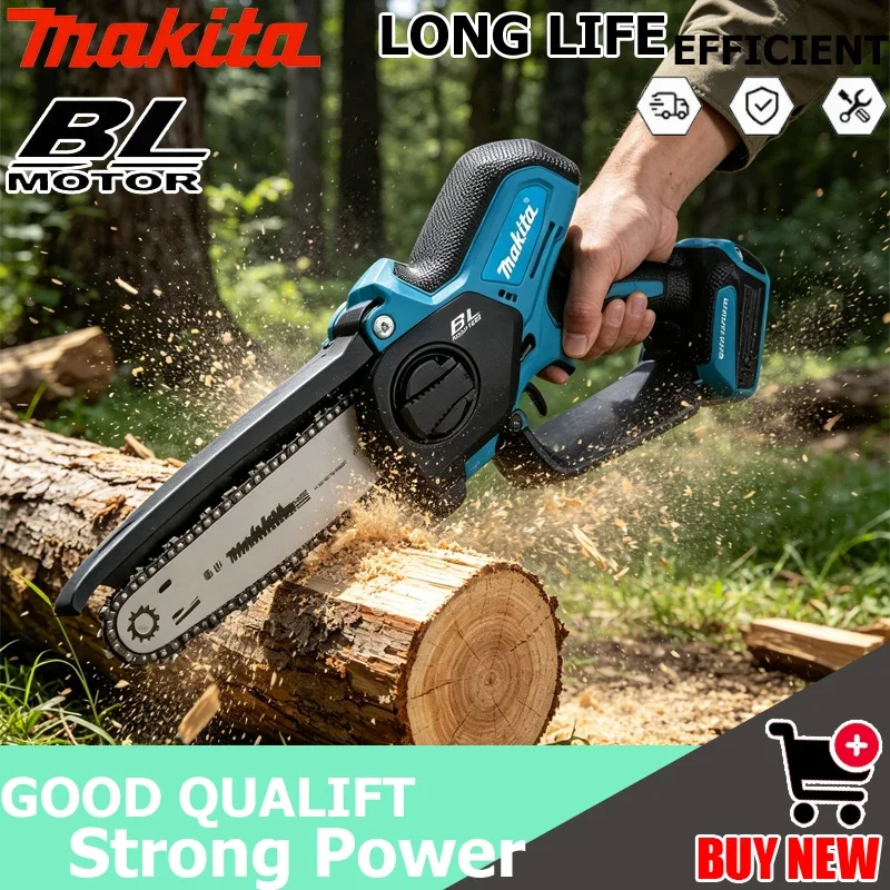

Makita 18V Brushless Cordless 6Inch Mini Chainsaw, Portable Handheld Saw for Garden Logging & Household Woodworking Cutting