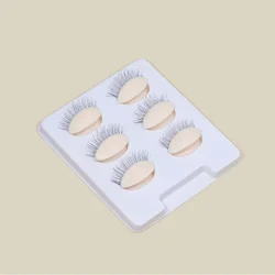 3Pairs/Set Replacement False Eyelash Extension Practice Head Model Silicone Removable Eyelids Tattoo Training Eyes Mannequin