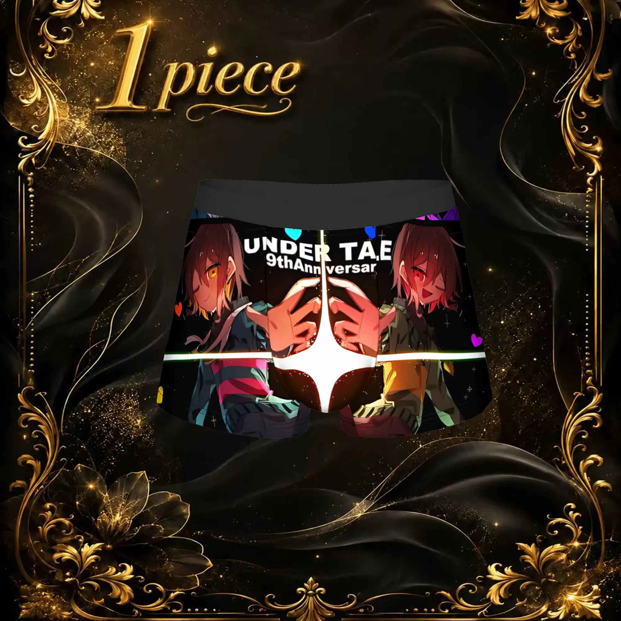 1pc Popular Undertale Anime Pattern boxers Game Lover Novelty Panties Men's Underwear Ventilate Shorts Boxer Briefs