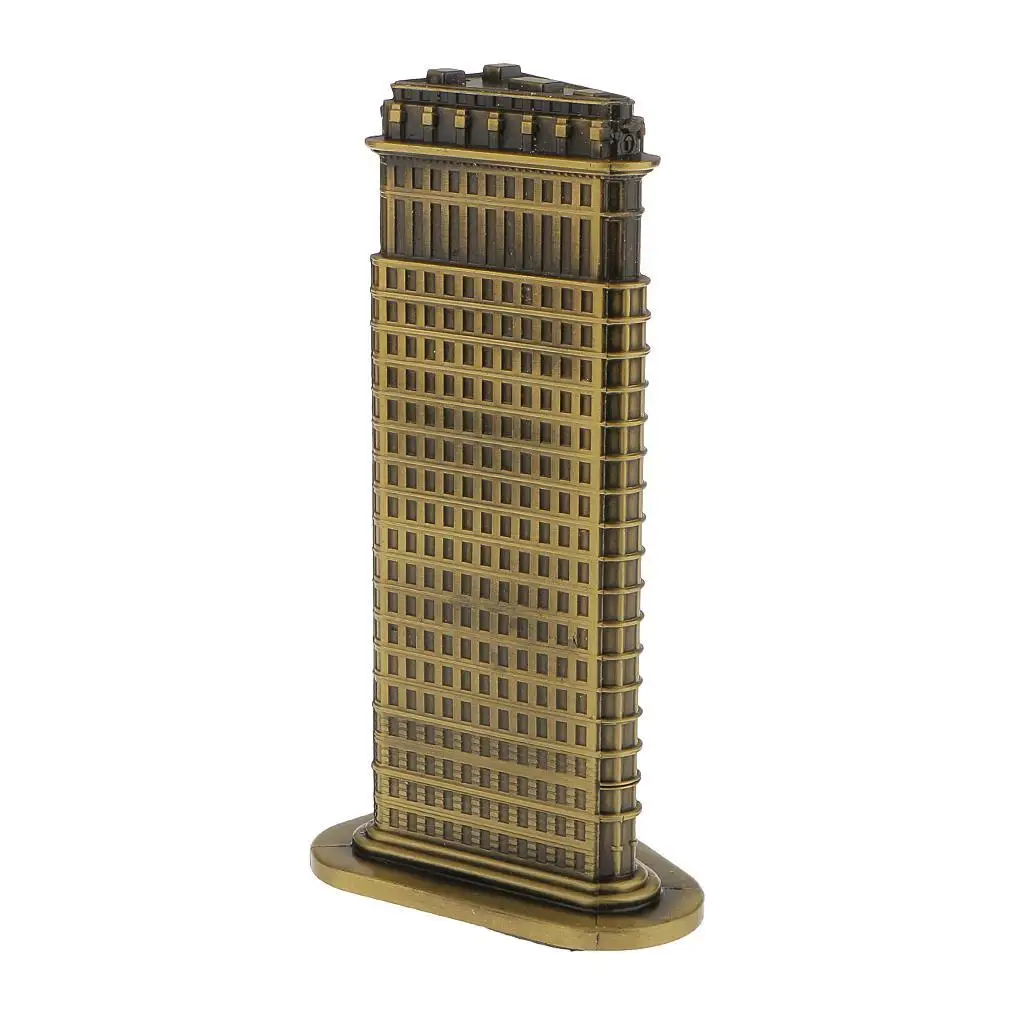 20cm Bronze Flatiron Building Statue Souvenirs Ornaments From City